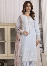 Sunshine Bloom By Alzohaib Chikankari Sequins 3 Piece Unstitched Suit AZ25SSBPV2 D-SPE-07