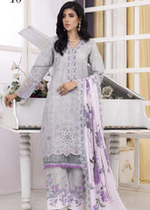 Sunshine Bloom By Alzohaib Chikankari Sequins 3 Piece Unstitched Suit AZ25SSBPV2 D-SPE-10