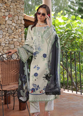 Sunshine Bloom By Alzohaib Premium Chikankari Lawn 3 Piece Unstitched Suit AZ25SSBV2 D-SBE2-04