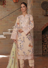 Sunshine Bloom By Alzohaib Premium Chikankari Lawn 3 Piece Unstitched Suit AZ25SSBV2 D-SBE2-08
