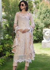 Sunshine Bloom By Alzohaib Premium Embroidered Cotton 3 Piece Unstitched Suit AZ25SSB SBE-02