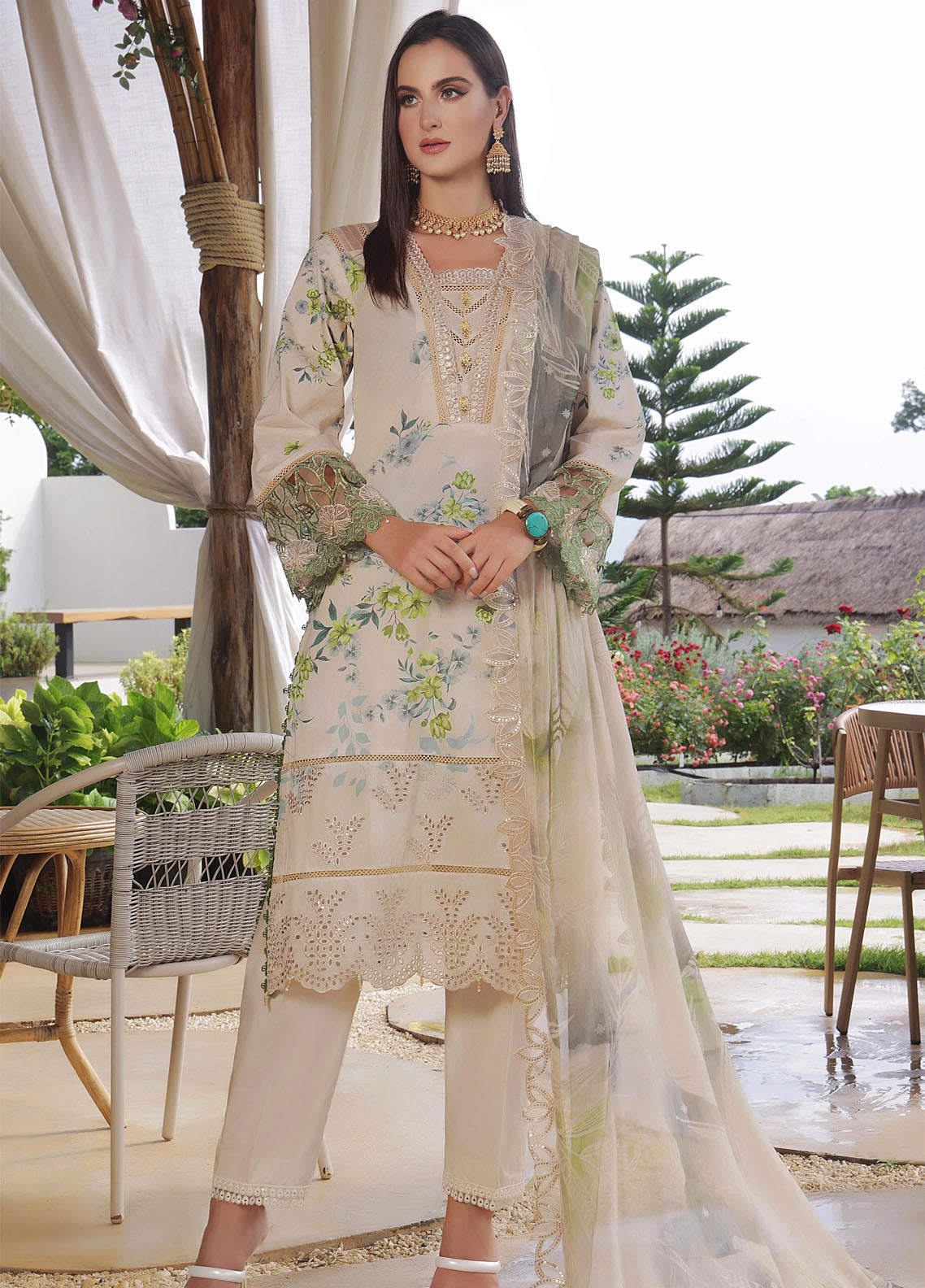 Sunshine Bloom By Alzohaib Premium Embroidered Cotton 3 Piece Unstitched Suit AZ25SSB SBE-06 Sunshine Bloom By Alzohaib Premium Embroidered Cotton 3 Piece Unstitched Suit AZ25SSB SBE-06