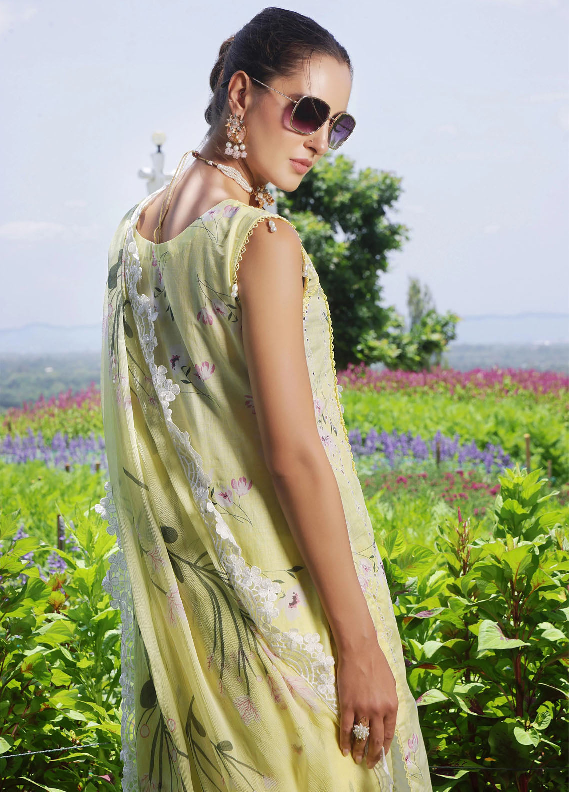 Sunshine Bloom By Alzohaib Premium Embroidered Cotton 3 Piece Unstitched Suit AZ25SSB SBE-08 Sunshine Bloom By Alzohaib Premium Embroidered Cotton 3 Piece Unstitched Suit AZ25SSB SBE-08