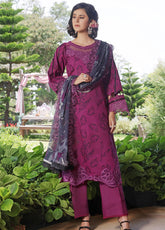 Sunshine Bloom By Alzohaib Premium Embroidered Cotton 3 Piece Unstitched Suit AZ25SSB SBE-11