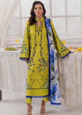 Sunshine Bloom By Alzohaib Printed Cotton Silk 3 Piece Unstitched Suit AZ25SSBW D-CSE-06
