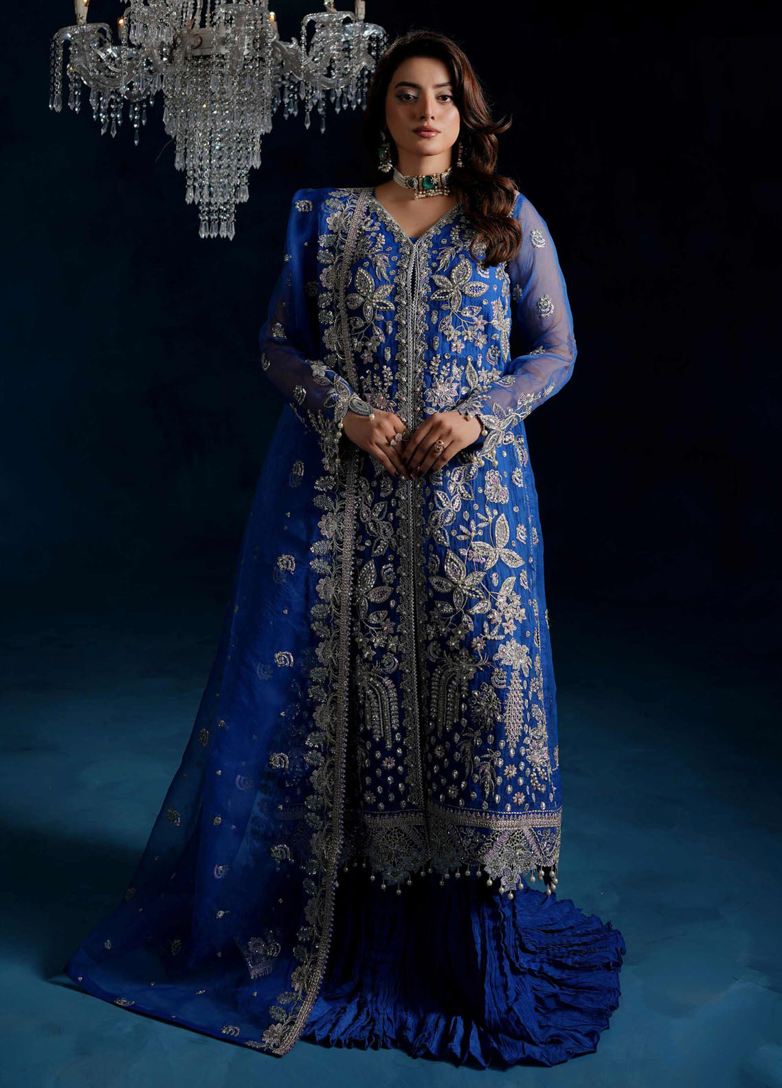 Tabeer By Maryam's Luxury Embroidered Organza 3 Piece Unstitched Suit MY26TLV2 D-TBR-8011 HAREEMA Tabeer By Maryam's Luxury Embroidered Organza 3 Piece Unstitched Suit MY26TLV2 D-TBR-8011 HAREEMA