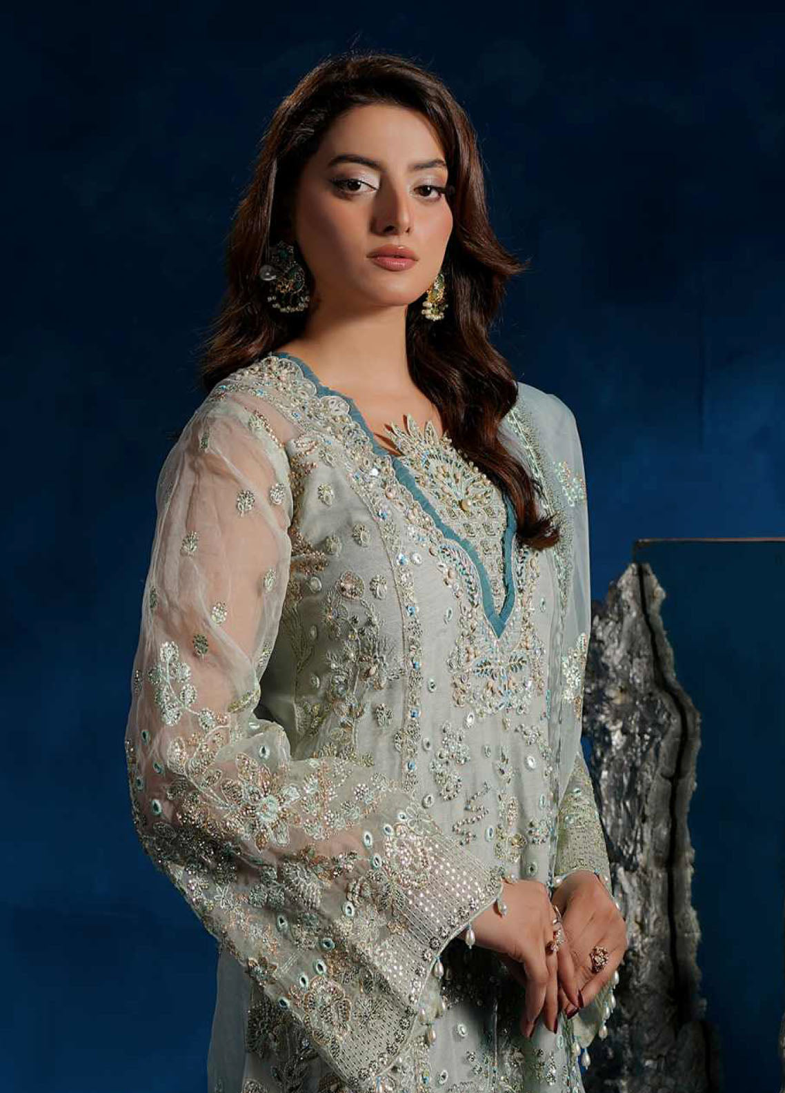 Tabeer By Maryam's Luxury Embroidered Organza 3 Piece Unstitched Suit MY26TLV2 D-TBR-8013 FEHREEN Tabeer By Maryam's Luxury Embroidered Organza 3 Piece Unstitched Suit MY26TLV2 D-TBR-8013 FEHREEN