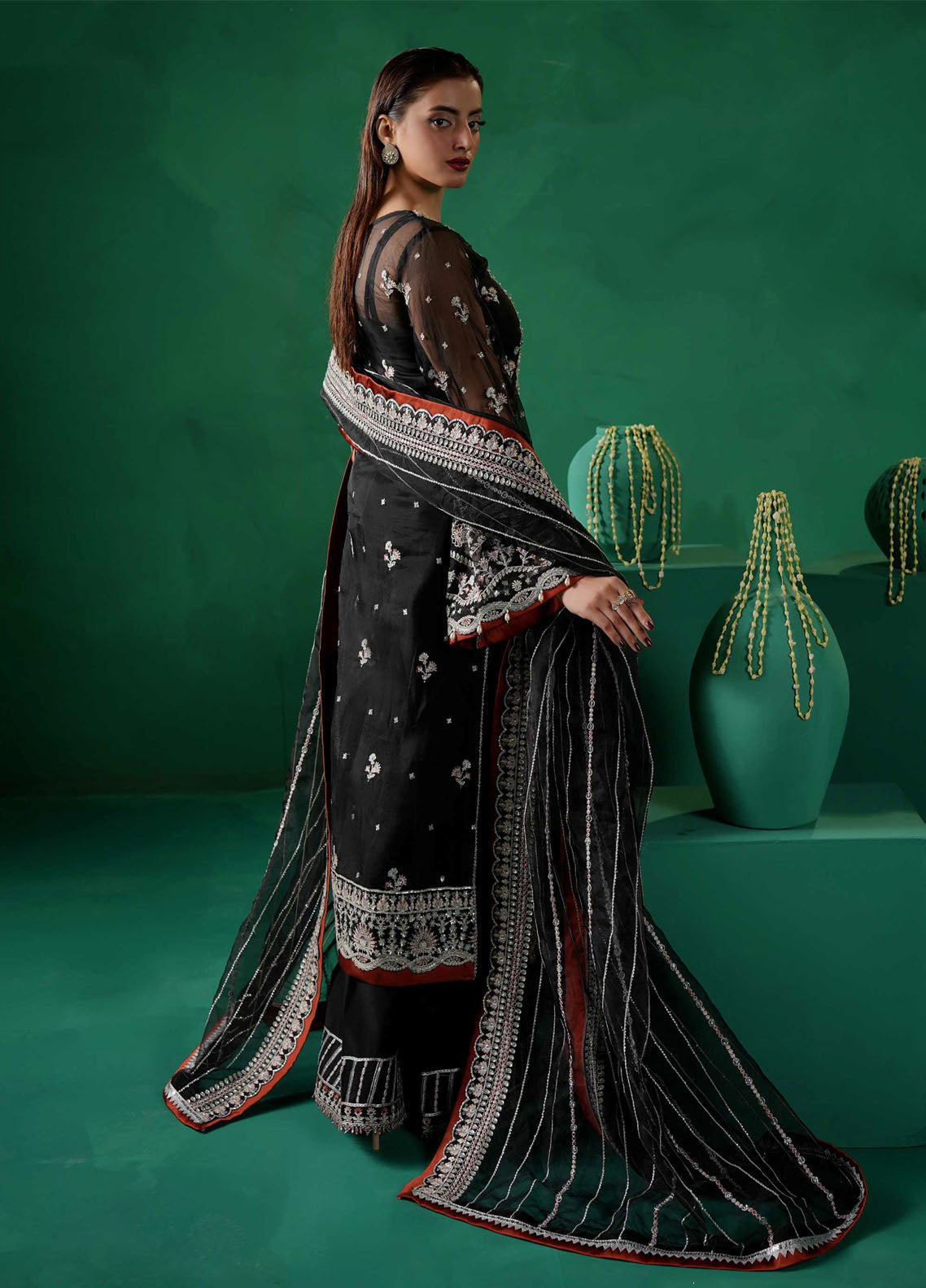 Tabeer By Maryam's Luxury Embroidered Organza 3 Piece Unstitched Suit MY26TLV2 D-TBR-8014 SARLEEN Tabeer By Maryam's Luxury Embroidered Organza 3 Piece Unstitched Suit MY26TLV2 D-TBR-8014 SARLEEN