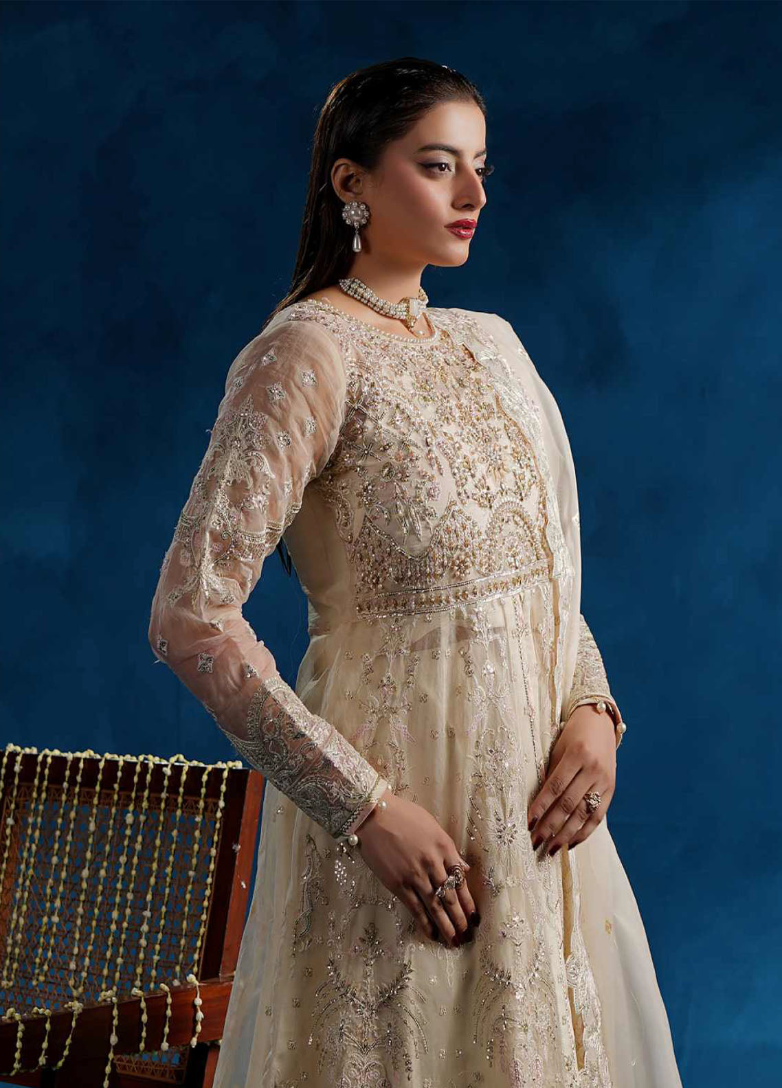 Tabeer By Maryam's Luxury Embroidered Organza 3 Piece Unstitched Suit MY26TLV2 D-TBR-8015 NAZMAIRA Tabeer By Maryam's Luxury Embroidered Organza 3 Piece Unstitched Suit MY26TLV2 D-TBR-8015 NAZMAIRA