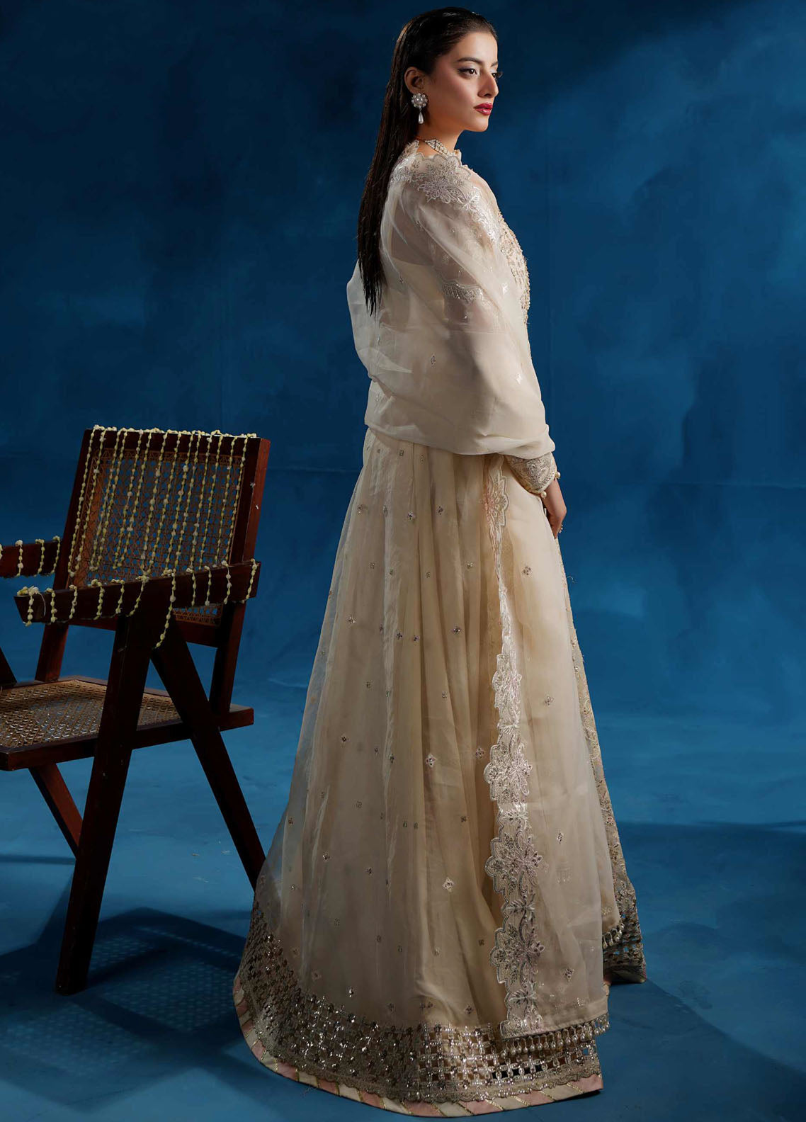 Tabeer By Maryam's Luxury Embroidered Organza 3 Piece Unstitched Suit MY26TLV2 D-TBR-8015 NAZMAIRA Tabeer By Maryam's Luxury Embroidered Organza 3 Piece Unstitched Suit MY26TLV2 D-TBR-8015 NAZMAIRA