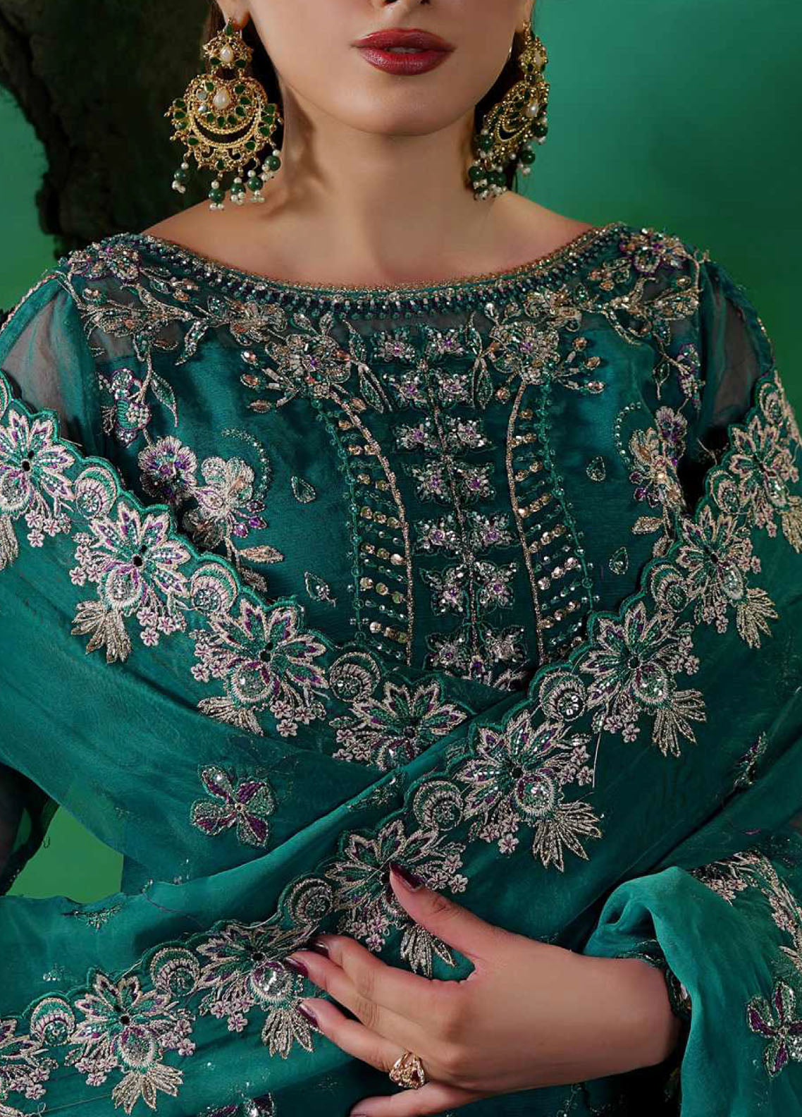 Tabeer By Maryam's Luxury Embroidered Organza 3 Piece Unstitched Suit MY26TLV2 D-TBR-8016 AYLANA Tabeer By Maryam's Luxury Embroidered Organza 3 Piece Unstitched Suit MY26TLV2 D-TBR-8016 AYLANA