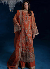 Tabeer By Maryam's Luxury Embroidered Organza 3 Piece Unstitched Suit MY26TLV2 D-TBR-8017 AYSHARA