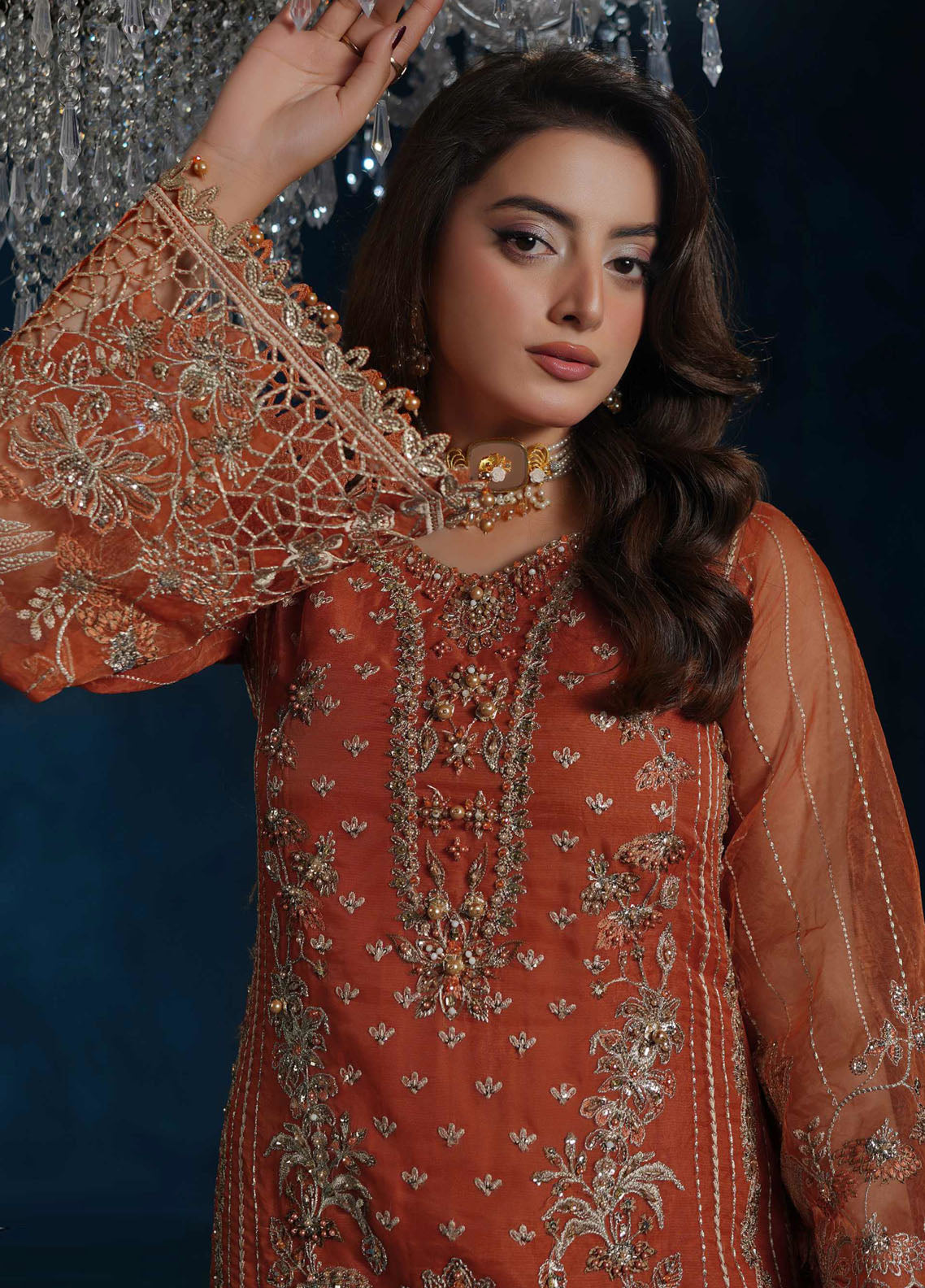 Tabeer By Maryam's Luxury Embroidered Organza 3 Piece Unstitched Suit MY26TLV2 D-TBR-8017 AYSHARA Tabeer By Maryam's Luxury Embroidered Organza 3 Piece Unstitched Suit MY26TLV2 D-TBR-8017 AYSHARA