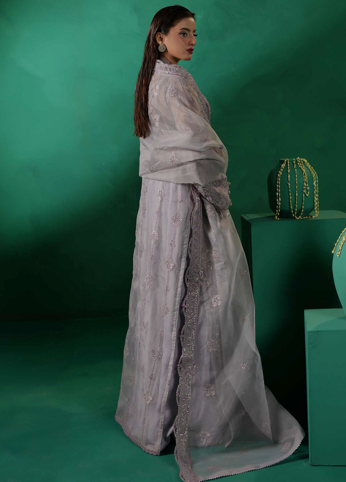 Tabeer By Maryam's Luxury Embroidered Organza 3 Piece Unstitched Suit MY26TLV2 D-TBR-8018 MAHLEEN Tabeer By Maryam's Luxury Embroidered Organza 3 Piece Unstitched Suit MY26TLV2 D-TBR-8018 MAHLEEN