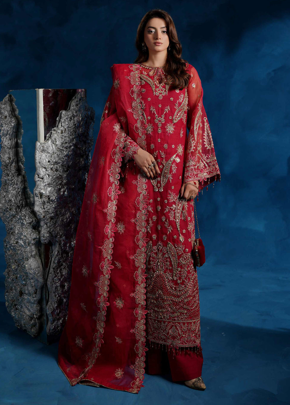 Tabeer By Maryam's Luxury Embroidered Organza 3 Piece Unstitched Suit MY26TLV2 D-TBR-8019 RAMEESHA Tabeer By Maryam's Luxury Embroidered Organza 3 Piece Unstitched Suit MY26TLV2 D-TBR-8019 RAMEESHA