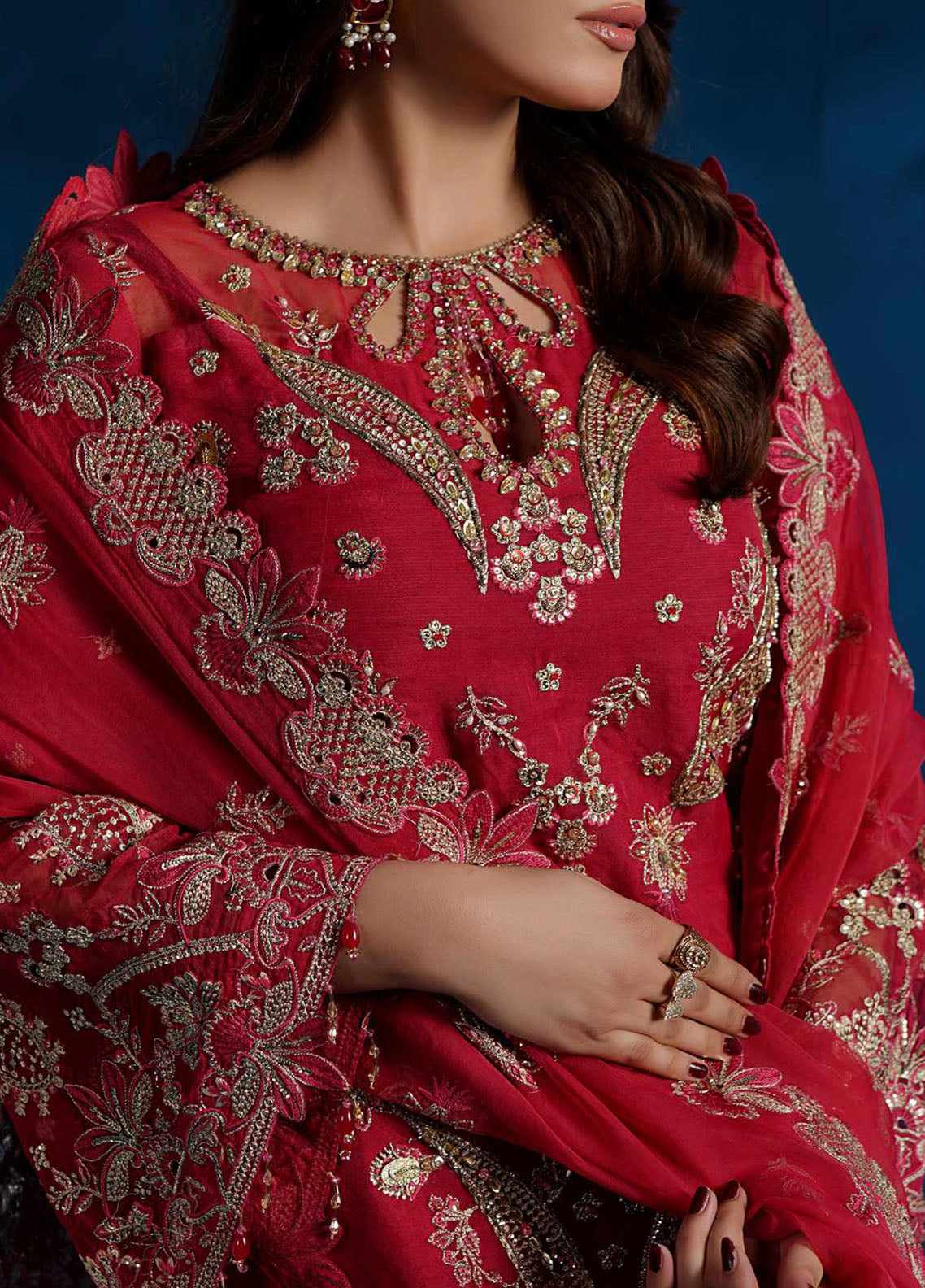 Tabeer By Maryam's Luxury Embroidered Organza 3 Piece Unstitched Suit MY26TLV2 D-TBR-8019 RAMEESHA Tabeer By Maryam's Luxury Embroidered Organza 3 Piece Unstitched Suit MY26TLV2 D-TBR-8019 RAMEESHA
