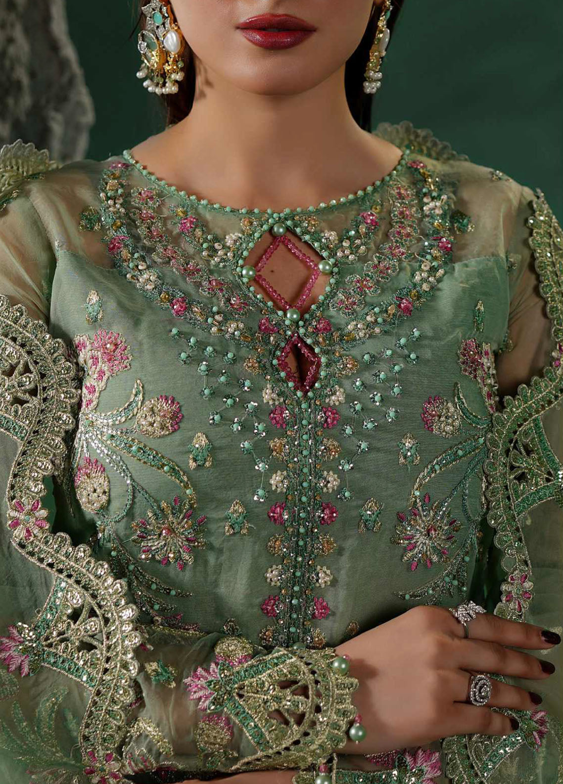 Tabeer By Maryam's Luxury Embroidered Organza 3 Piece Unstitched Suit MY26TLV2 D-TBR-8020 ZAFEERA Tabeer By Maryam's Luxury Embroidered Organza 3 Piece Unstitched Suit MY26TLV2 D-TBR-8020 ZAFEERA