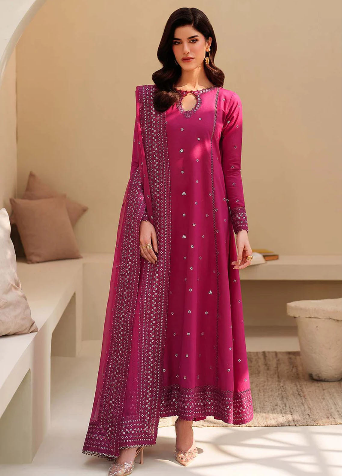 Tabeer By Zarif Embroidered Raw Silk 3 Piece Unstitched Suit ZF26TTSE D-ZE-TS-04 HORAIN Tabeer By Zarif Embroidered Raw Silk 3 Piece Unstitched Suit ZF26TTSE D-ZE-TS-04 HORAIN