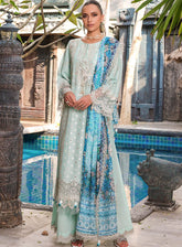 Tabeer Luxury Embroidered Lawn 3 Piece Unstitched Suit TBR24L D-02