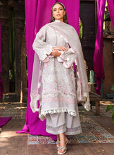 Tabeer Luxury Embroidered Lawn 3 Piece Unstitched Suit TBR24L D-09