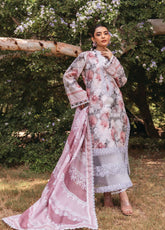 Tahra By Zainab Chottani Embroidered Lawn 3 Piece Unstitched Suit ZC24T 3A ZINNIA