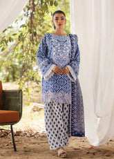 Tahra By Zainab Chottani Embroidered Lawn 3 Piece Unstitched Suit ZC24T 4A LEENA