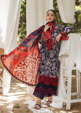 Tahra By Zainab Chottani Embroidered Lawn 3 Piece Unstitched Suit ZC24T 7A TAMARA