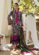 Tahra By Zainab Chottani Embroidered Lawn 3 Piece Unstitched Suit ZC24T 7B TAMARA
