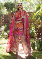 Tahra By Zainab Chottani Embroidered Lawn 3 Piece Unstitched Suit ZC24T 8B LIZA