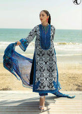 Tahra By Zainab Chottani Embroidered Lawn 3 Piece Unstitched Suit ZC25TL D-07 BELLA