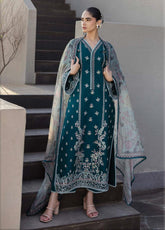 Tahra By Zainab Chottani Embroidered Lawn 3 Piece Unstitched Suit ZC25TL D-08 MINA