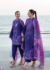 Tahra By Zainab Chottani Embroidered Lawn 3 Piece Unstitched Suit ZC25TL D-11 ALAYAH