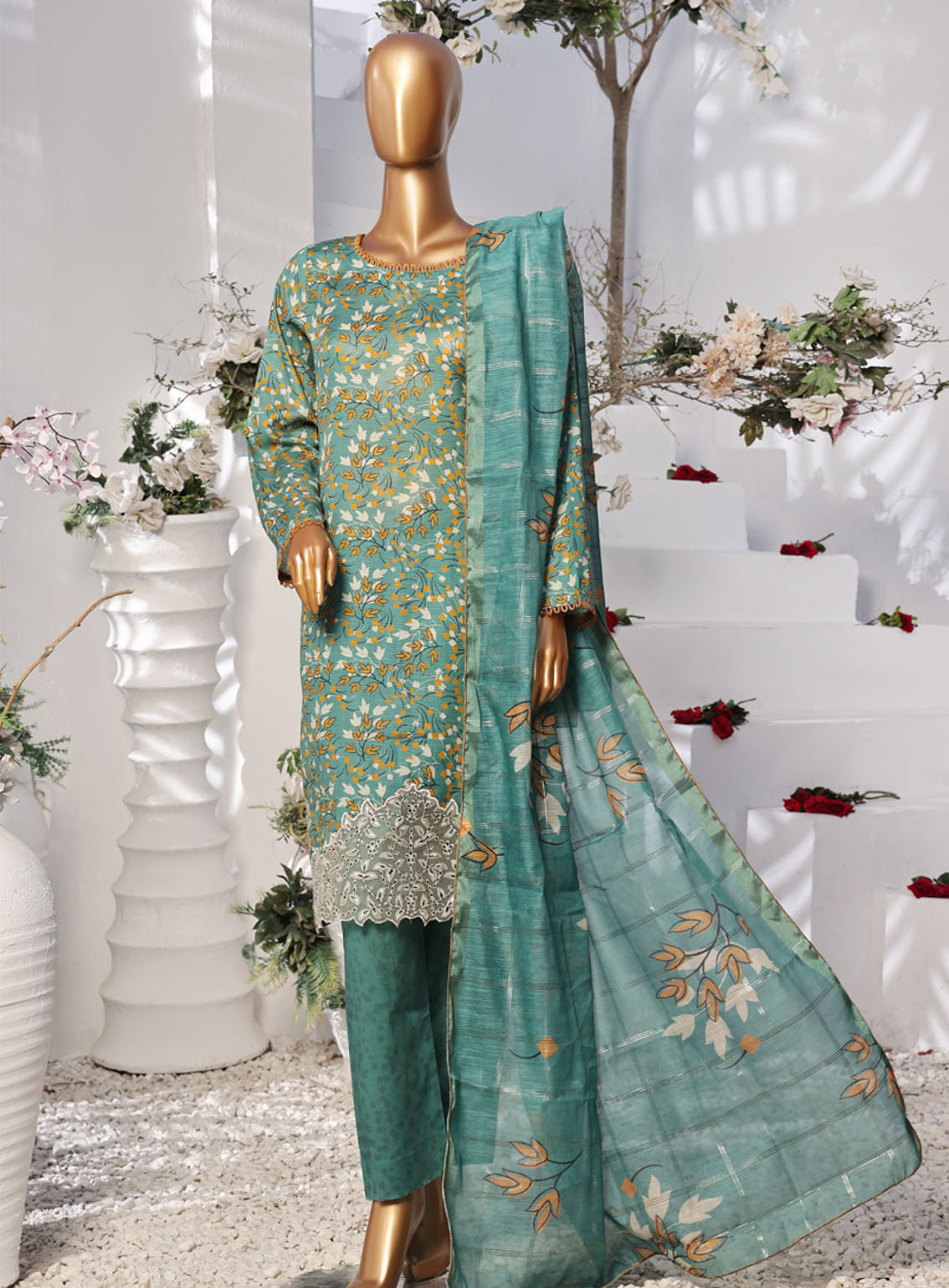 Tehwar By Aifa Embroidered Lawn 3 Piece Unstitched Suit AI24C AF-TWR-24202 Tehwar By Aifa Embroidered Lawn 3 Piece Unstitched Suit AI24C AF-TWR-24202