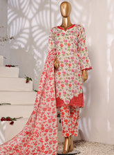 Tehwar By Aifa Embroidered Lawn 3 Piece Unstitched Suit AI24C AF-TWR-24203