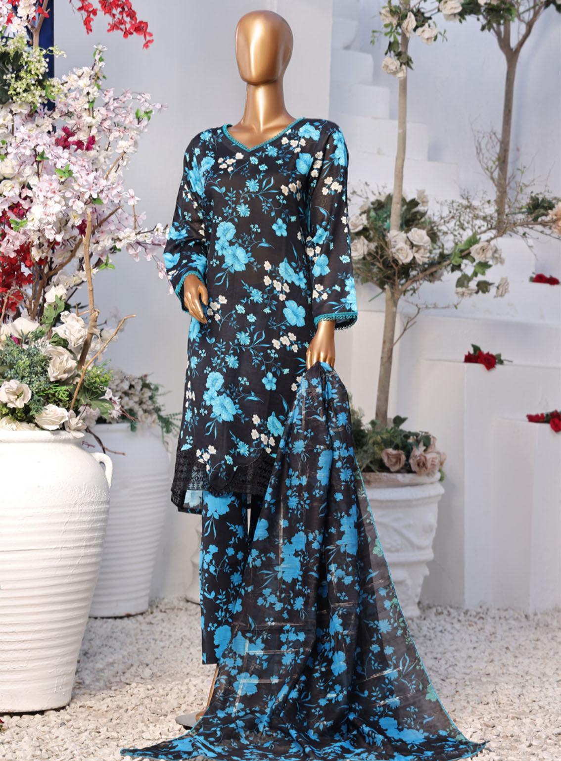 Tehwar By Aifa Embroidered Lawn 3 Piece Unstitched Suit AI24C AF-TWR-24204 Tehwar By Aifa Embroidered Lawn 3 Piece Unstitched Suit AI24C AF-TWR-24204