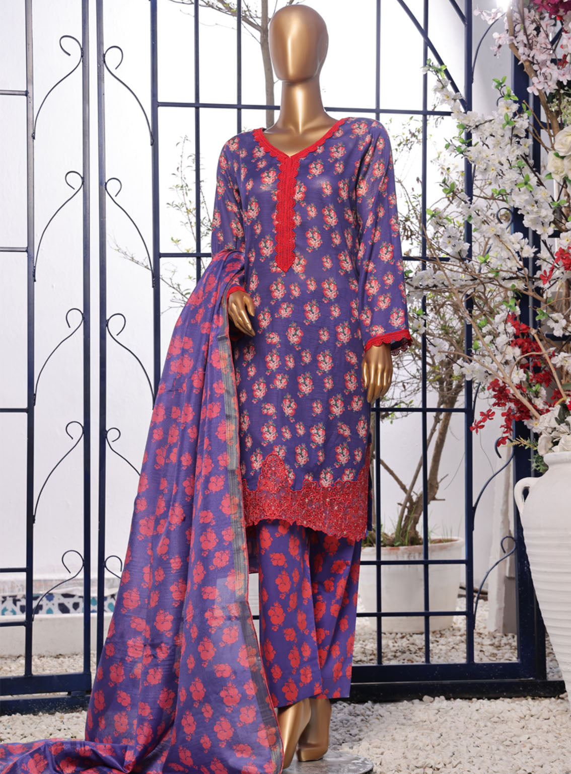 Tehwar By Aifa Embroidered Lawn 3 Piece Unstitched Suit AI24C AF-TWR-24208 Tehwar By Aifa Embroidered Lawn 3 Piece Unstitched Suit AI24C AF-TWR-24208