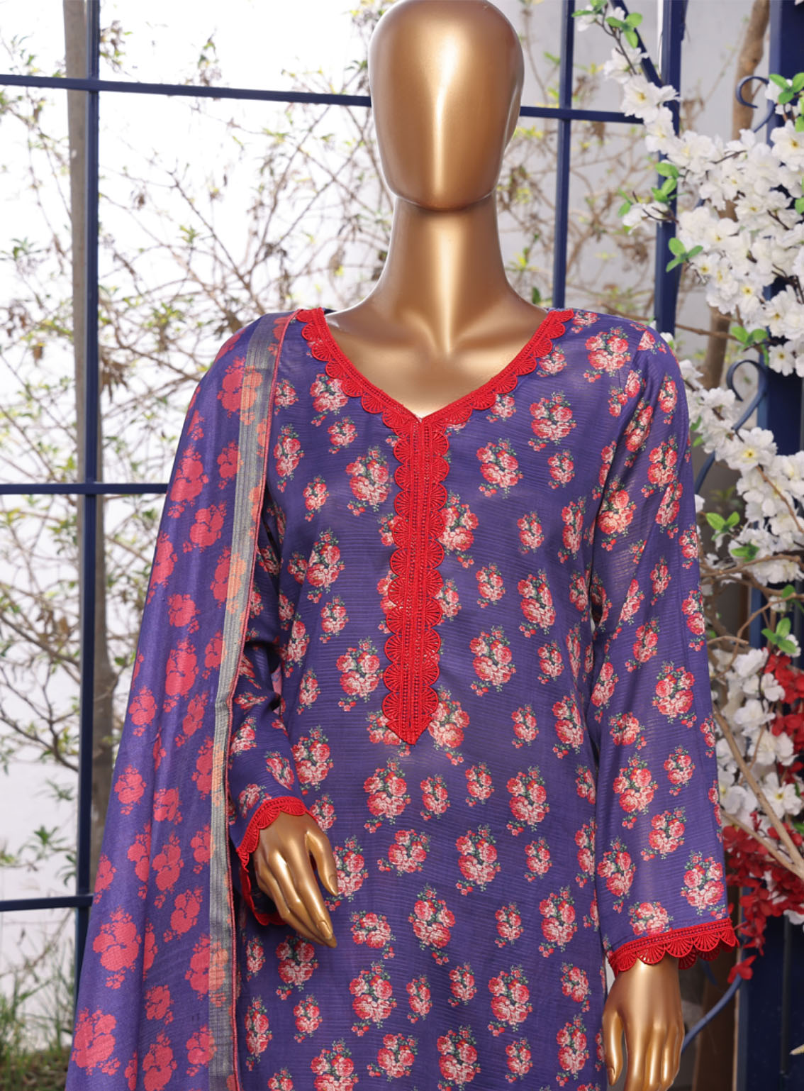 Tehwar By Aifa Embroidered Lawn 3 Piece Unstitched Suit AI24C AF-TWR-24208 Tehwar By Aifa Embroidered Lawn 3 Piece Unstitched Suit AI24C AF-TWR-24208
