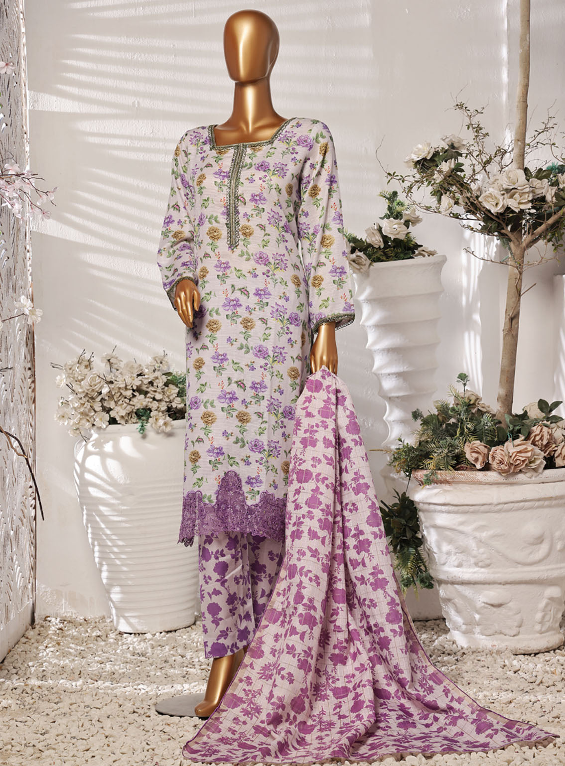 Tehwar By Aifa Embroidered Lawn 3 Piece Unstitched Suit AI24C AF-TWR-24210 Tehwar By Aifa Embroidered Lawn 3 Piece Unstitched Suit AI24C AF-TWR-24210