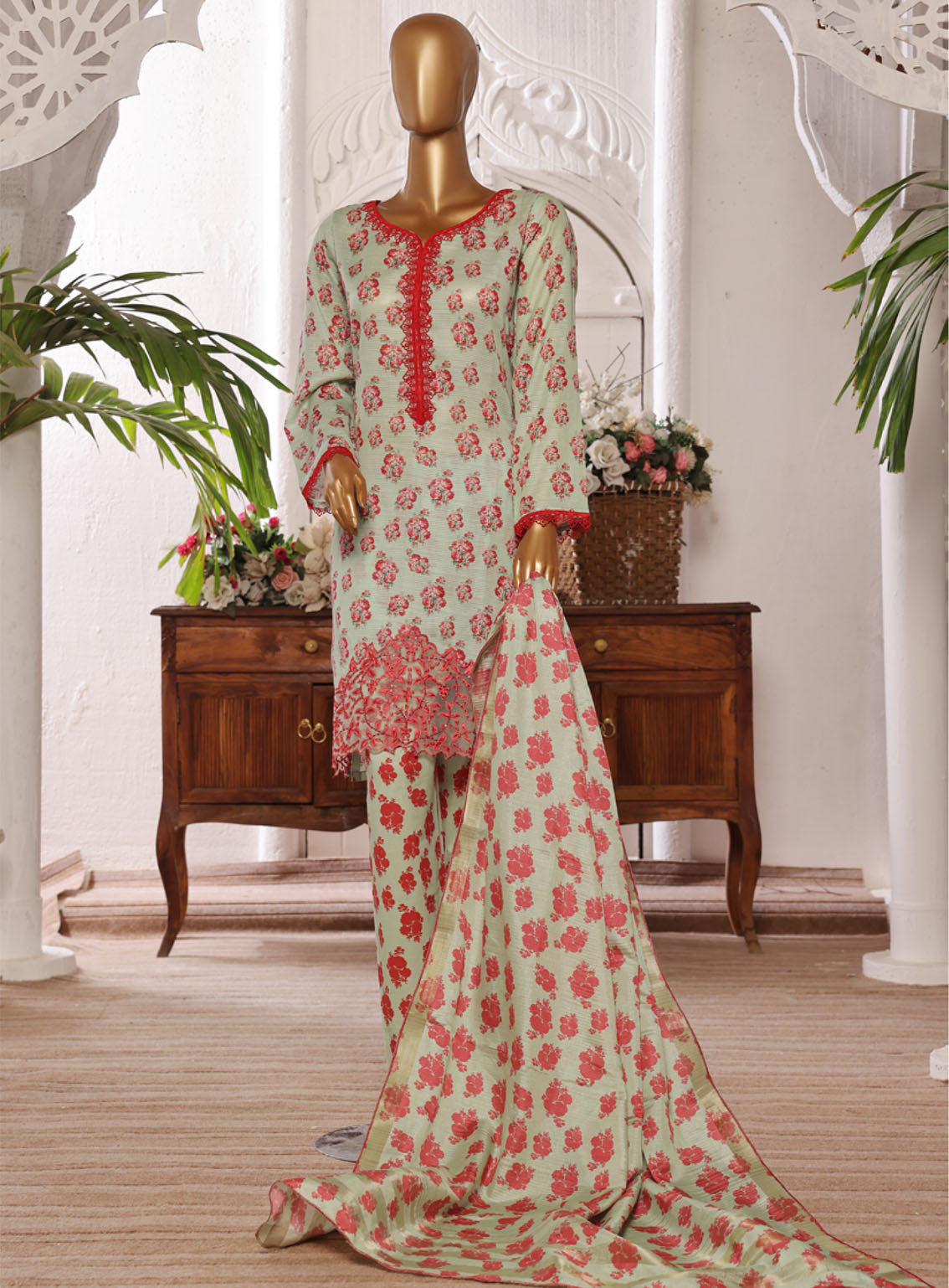 Tehwar By Aifa Embroidered Lawn 3 Piece Unstitched Suit AI24C AF-TWR-24212 Tehwar By Aifa Embroidered Lawn 3 Piece Unstitched Suit AI24C AF-TWR-24212