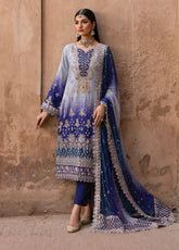 The Empress By Emaan Adeel Embroidered Chiffon 3 Piece Unstitched Suit EA25TEFW D-AUREVIA