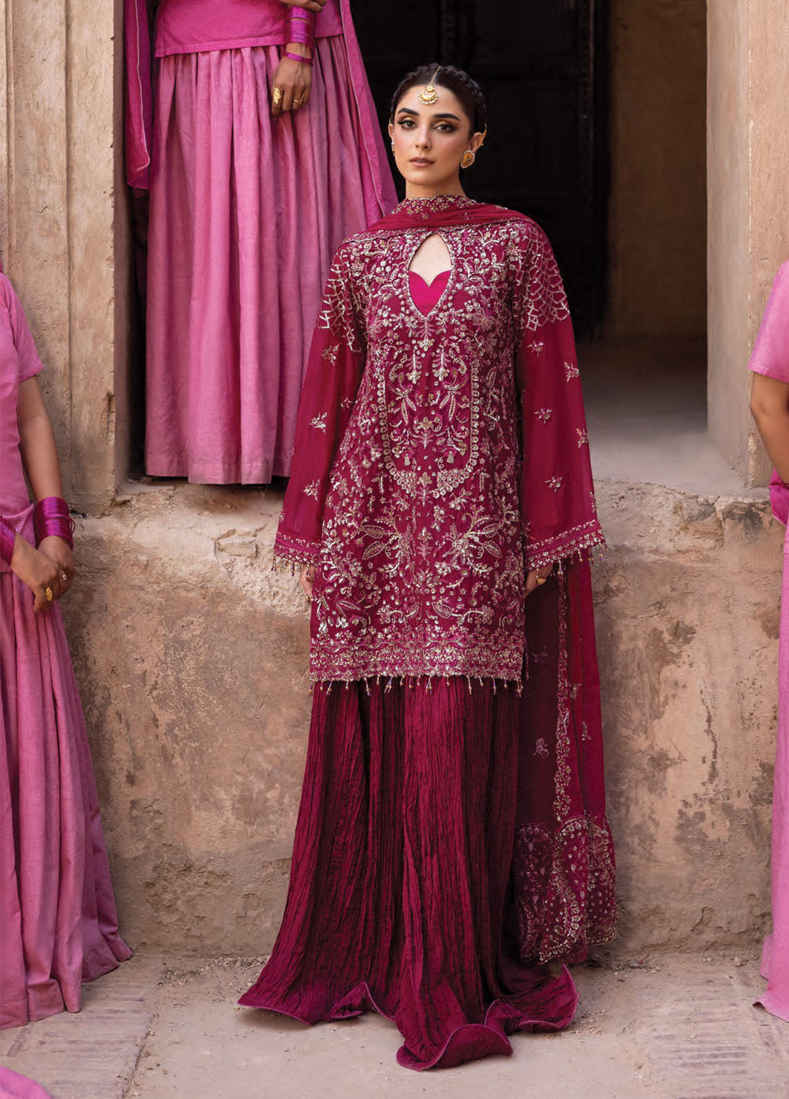 The Empress By Emaan Adeel Embroidered Chiffon 3 Piece Unstitched Suit EA25TEFW D-KASYRA The Empress By Emaan Adeel Embroidered Chiffon 3 Piece Unstitched Suit EA25TEFW D-KASYRA