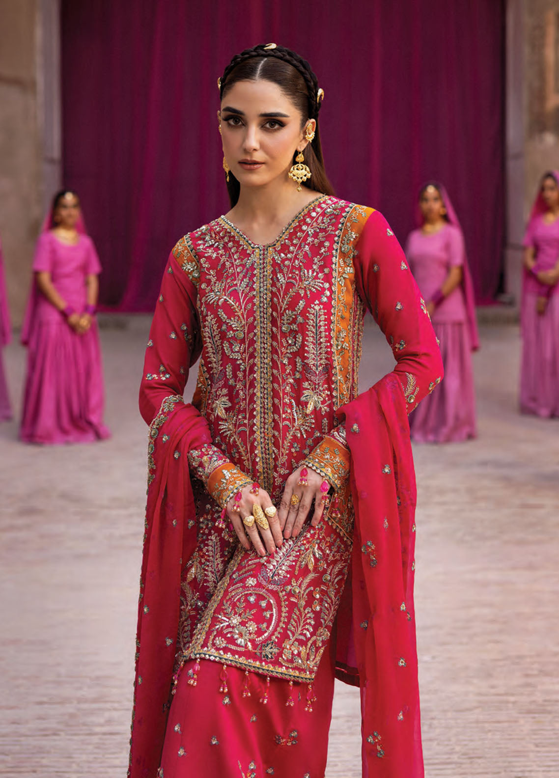The Empress By Emaan Adeel Embroidered Chiffon 3 Piece Unstitched Suit EA25TEFW D-MAELISSA The Empress By Emaan Adeel Embroidered Chiffon 3 Piece Unstitched Suit EA25TEFW D-MAELISSA