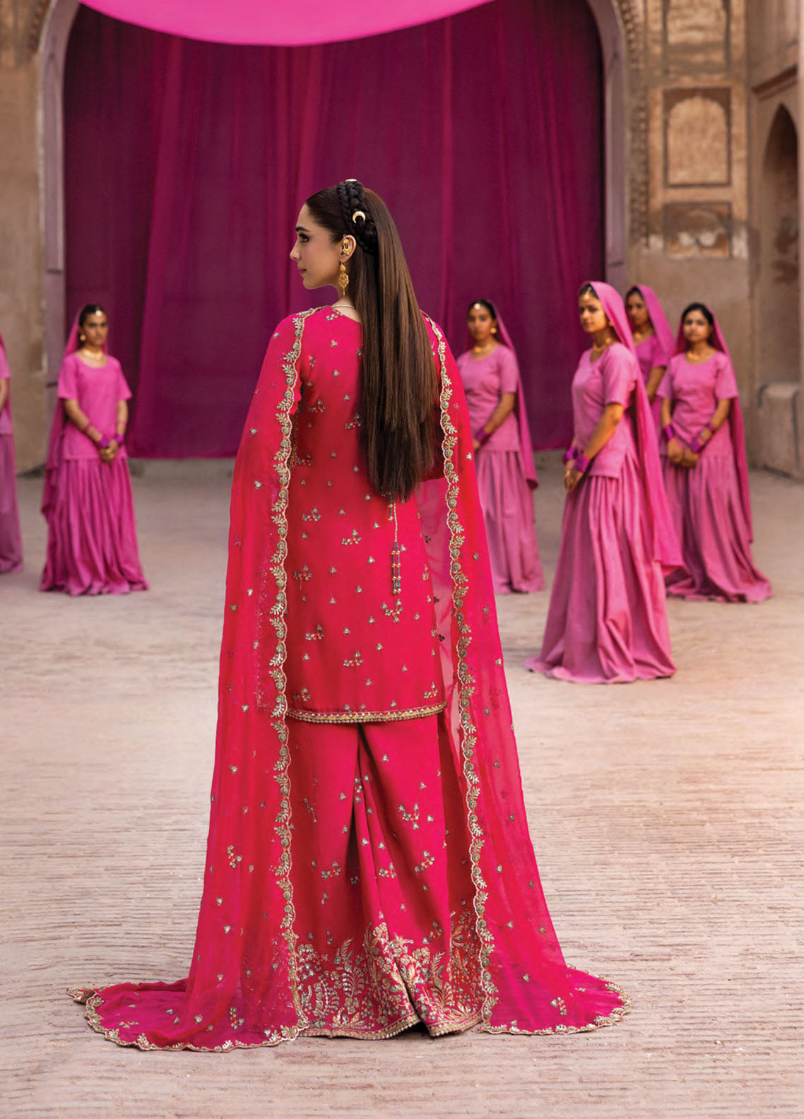 The Empress By Emaan Adeel Embroidered Chiffon 3 Piece Unstitched Suit EA25TEFW D-MAELISSA The Empress By Emaan Adeel Embroidered Chiffon 3 Piece Unstitched Suit EA25TEFW D-MAELISSA