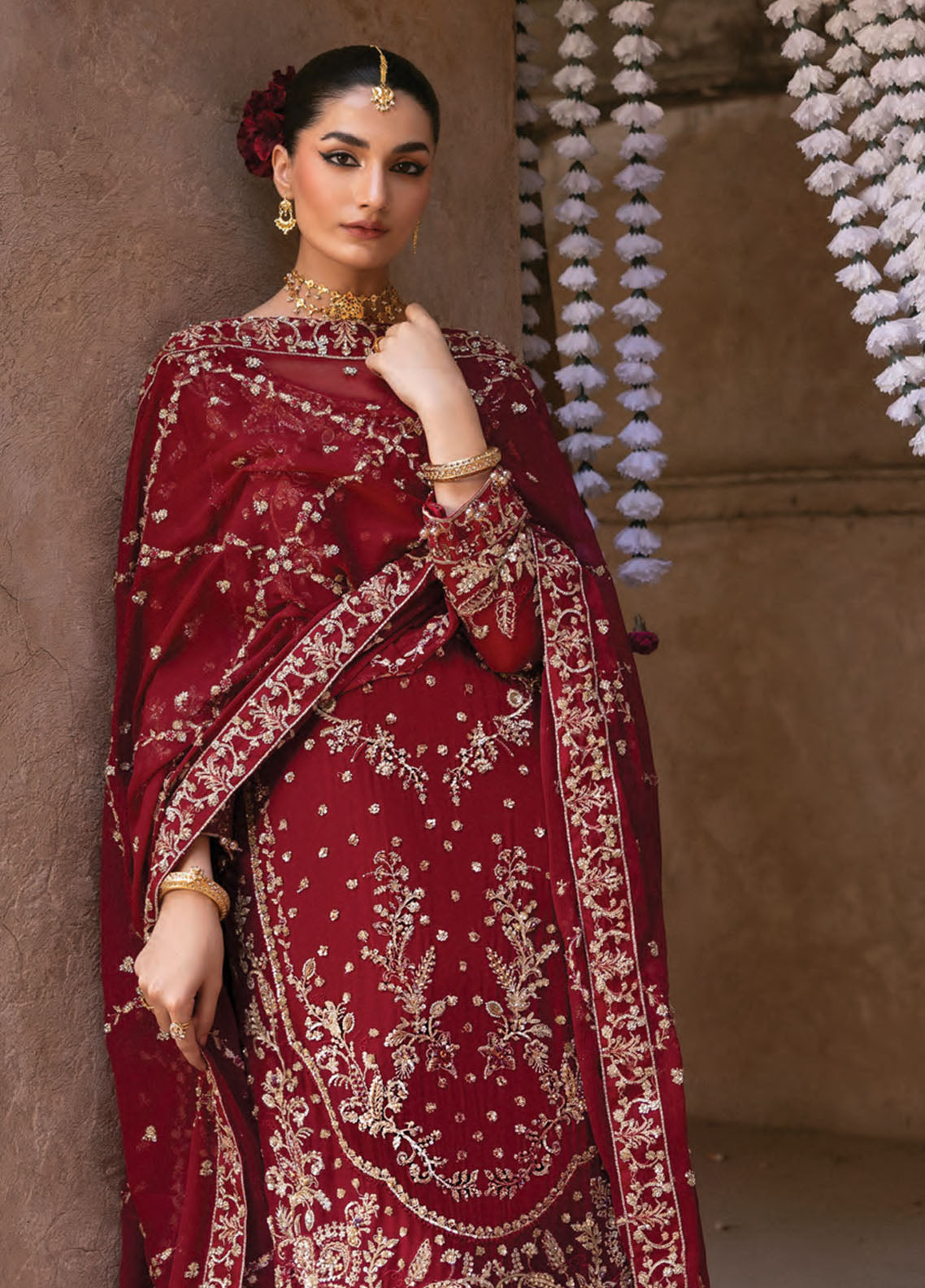 The Empress By Emaan Adeel Embroidered Chiffon 3 Piece Unstitched Suit EA25TEFW D-ROSMYN The Empress By Emaan Adeel Embroidered Chiffon 3 Piece Unstitched Suit EA25TEFW D-ROSMYN
