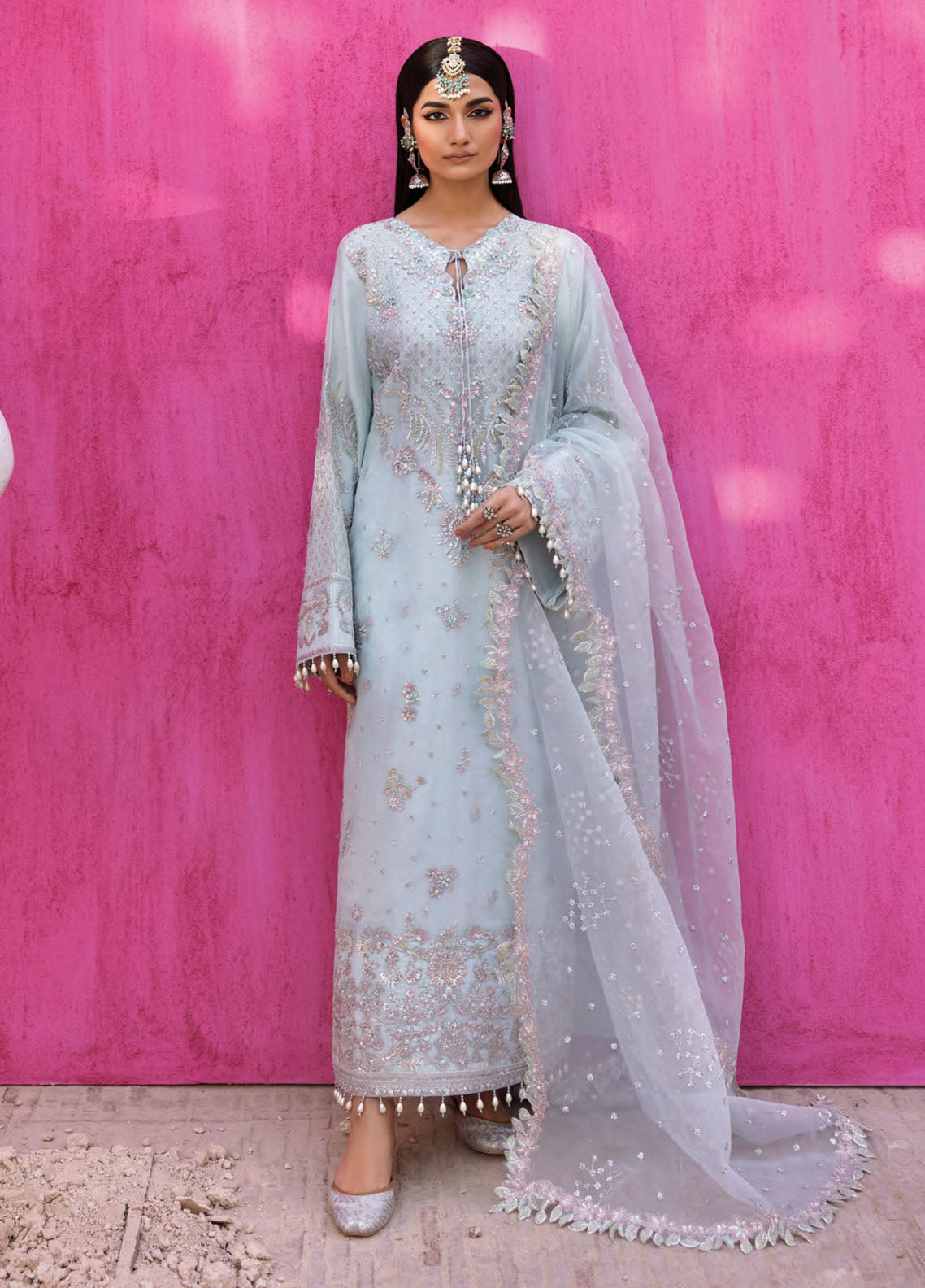 The Empress By Emaan Adeel Embroidered Organza 3 Piece Unstitched Suit EA25TEFW D-CEALINA The Empress By Emaan Adeel Embroidered Organza 3 Piece Unstitched Suit EA25TEFW D-CEALINA
