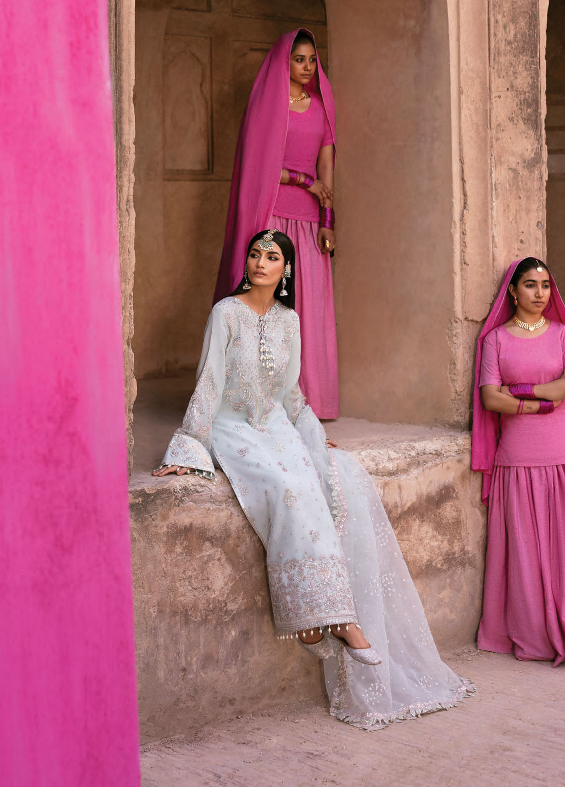 The Empress By Emaan Adeel Embroidered Organza 3 Piece Unstitched Suit EA25TEFW D-CEALINA The Empress By Emaan Adeel Embroidered Organza 3 Piece Unstitched Suit EA25TEFW D-CEALINA