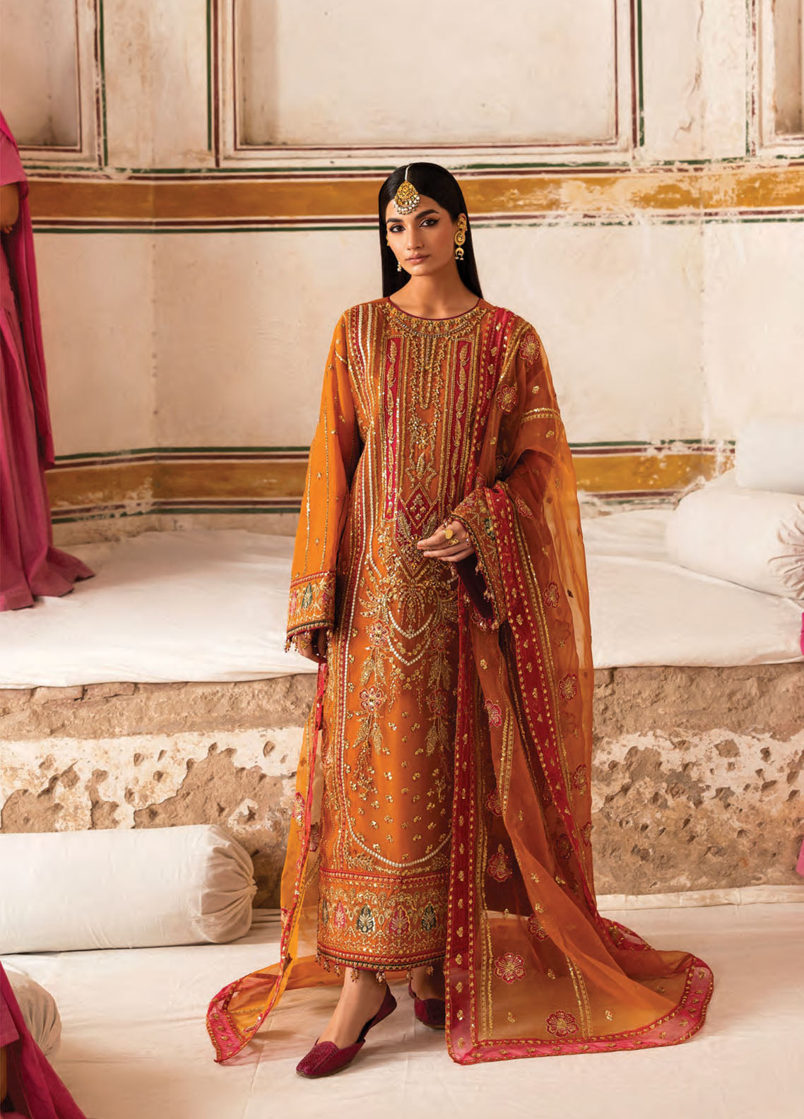The Empress By Emaan Adeel Embroidered Organza 3 Piece Unstitched Suit EA25TEFW D-SOLMIRA The Empress By Emaan Adeel Embroidered Organza 3 Piece Unstitched Suit EA25TEFW D-SOLMIRA