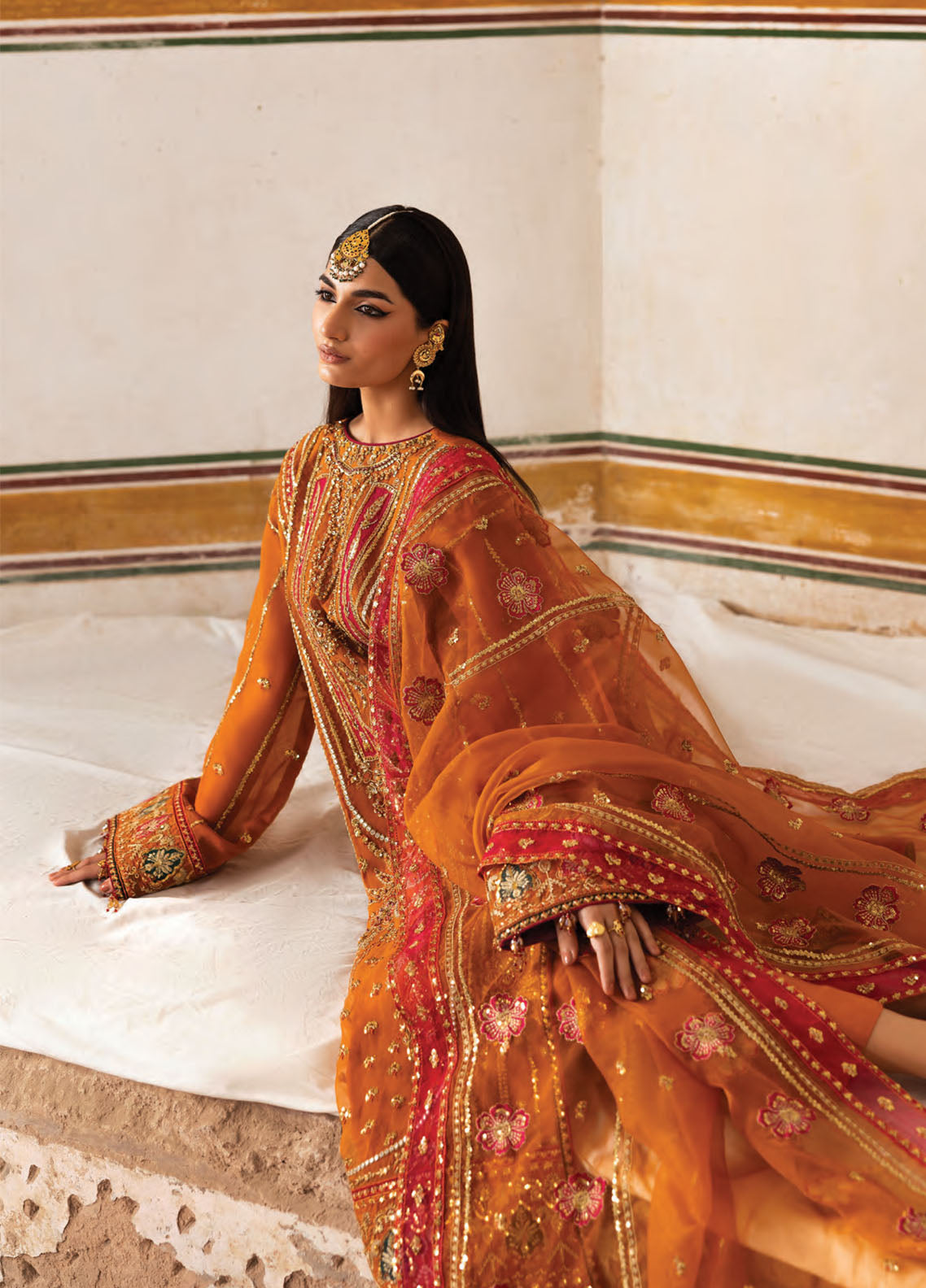 The Empress By Emaan Adeel Embroidered Organza 3 Piece Unstitched Suit EA25TEFW D-SOLMIRA The Empress By Emaan Adeel Embroidered Organza 3 Piece Unstitched Suit EA25TEFW D-SOLMIRA
