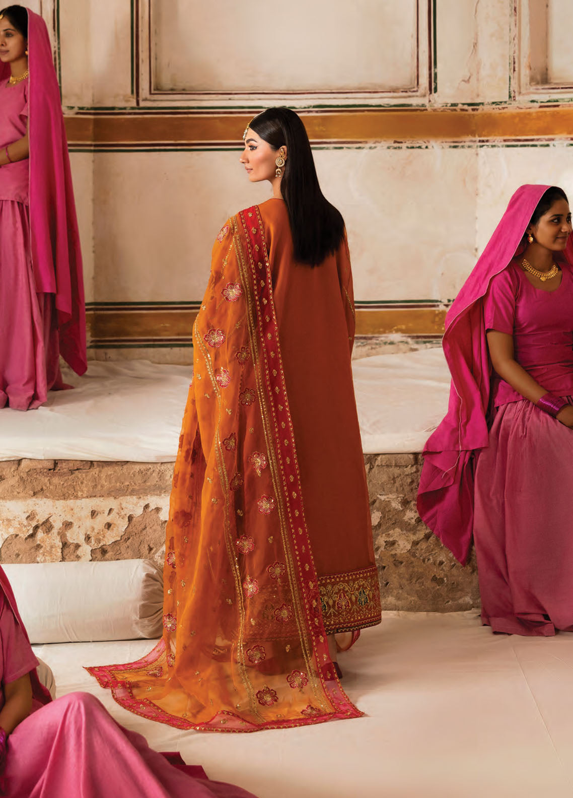 The Empress By Emaan Adeel Embroidered Organza 3 Piece Unstitched Suit EA25TEFW D-SOLMIRA The Empress By Emaan Adeel Embroidered Organza 3 Piece Unstitched Suit EA25TEFW D-SOLMIRA