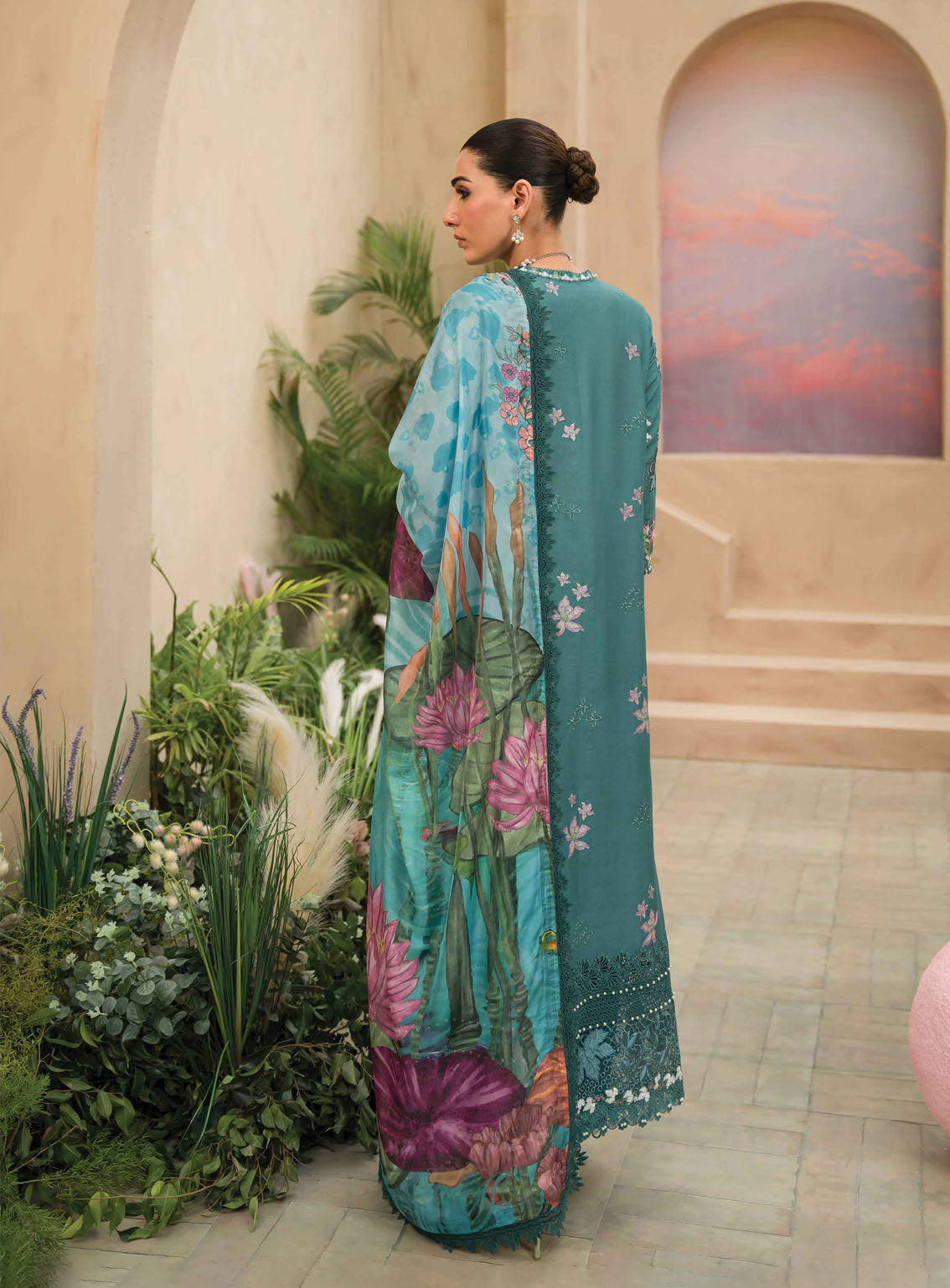 The Painted Garden By Afrozeh Embroidered Lawn 3 Piece Unstitched Suit AF24PG D-01 STELLAR SAGE The Painted Garden By Afrozeh Embroidered Lawn 3 Piece Unstitched Suit AF24PG D-01 STELLAR SAGE
